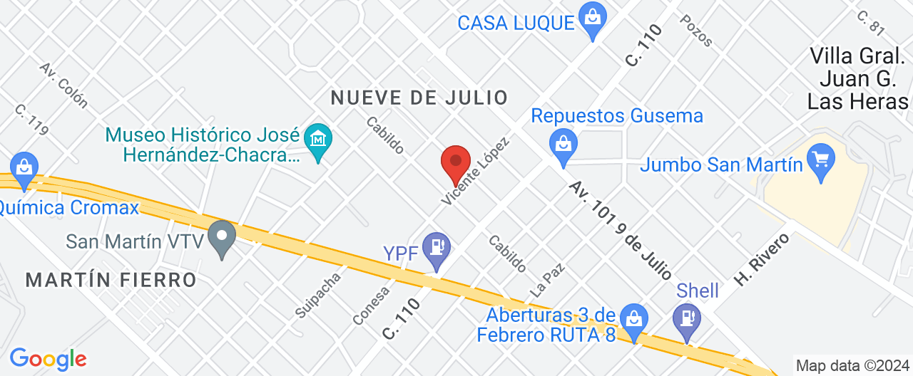 Mapa de la ubicación