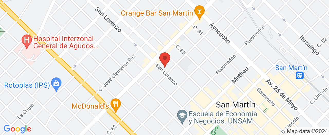 Mapa de la ubicación