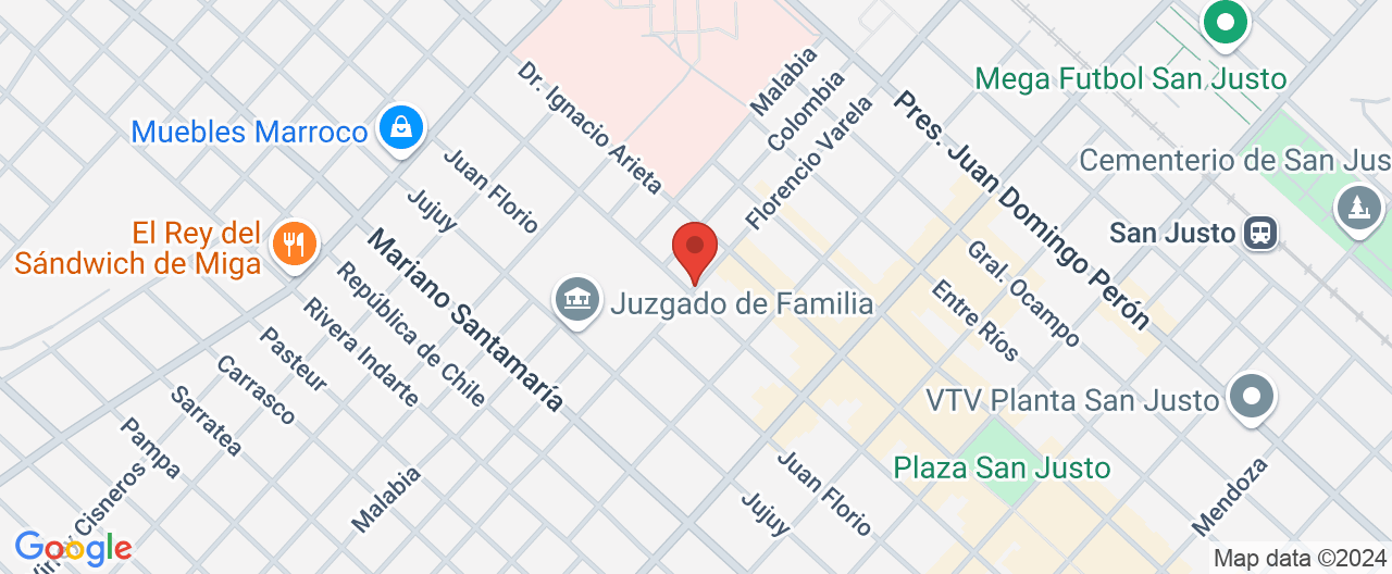 Mapa de la ubicación