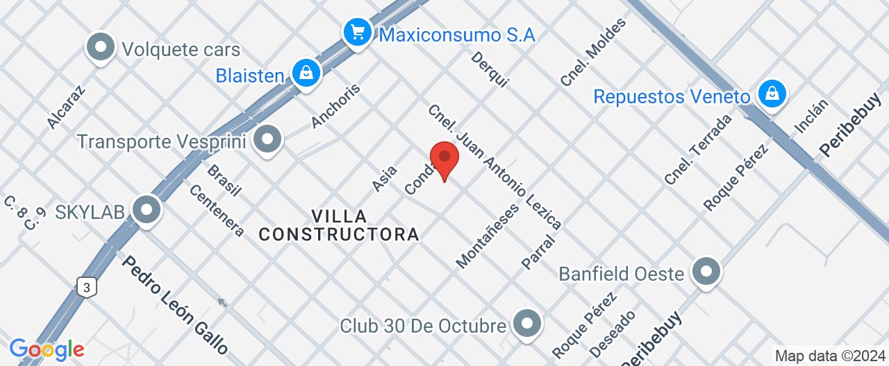 Mapa de la ubicación