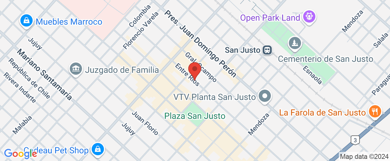 Mapa de la ubicación