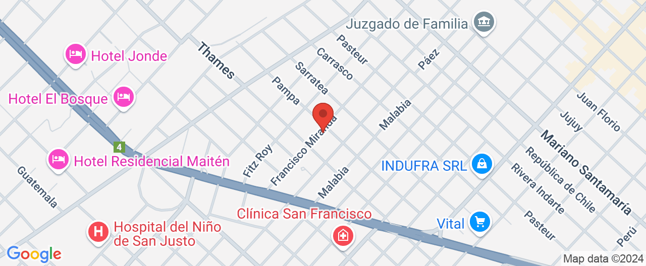 Mapa de la ubicación