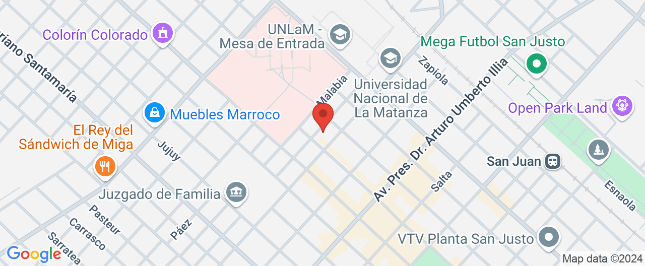 Mapa de la ubicación