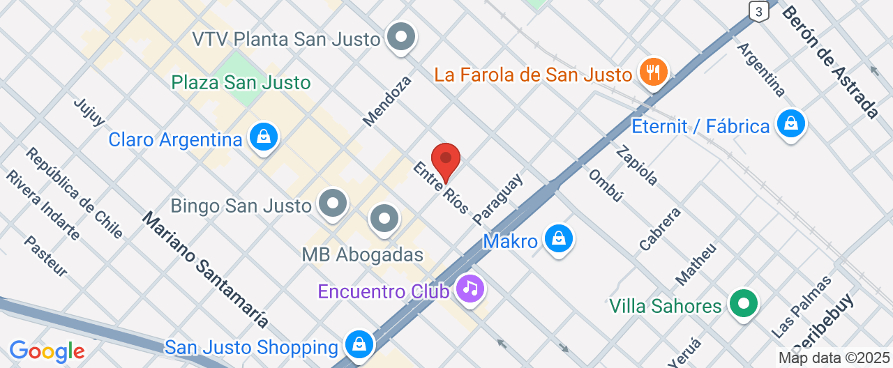 Mapa de la ubicación