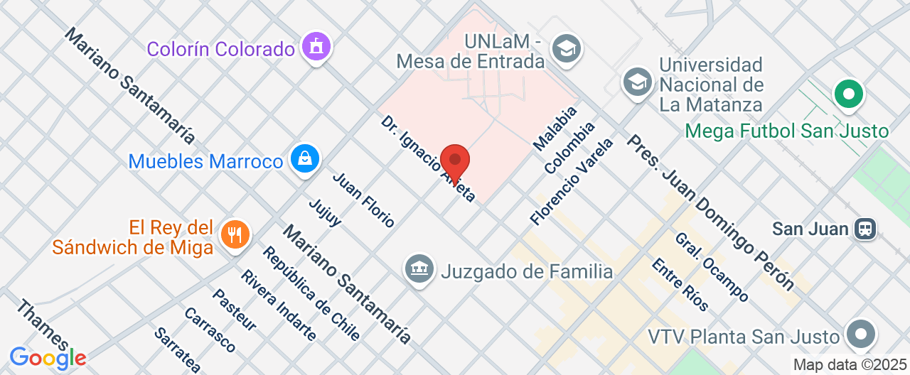 Mapa de la ubicación