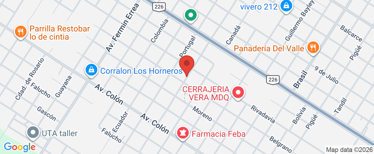 Mapa de la ubicación