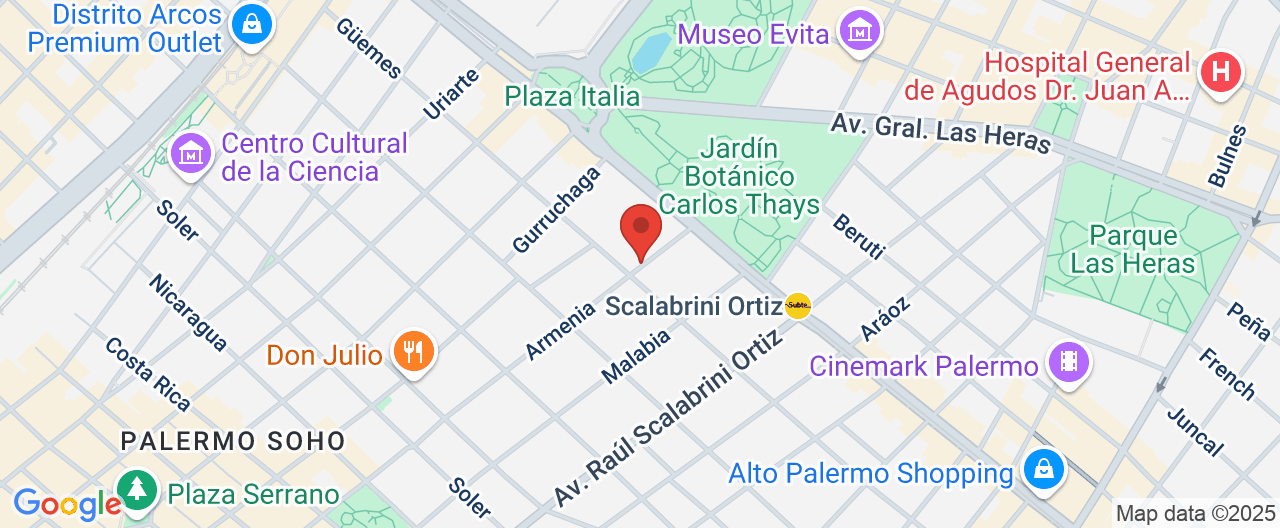 Mapa de la ubicación