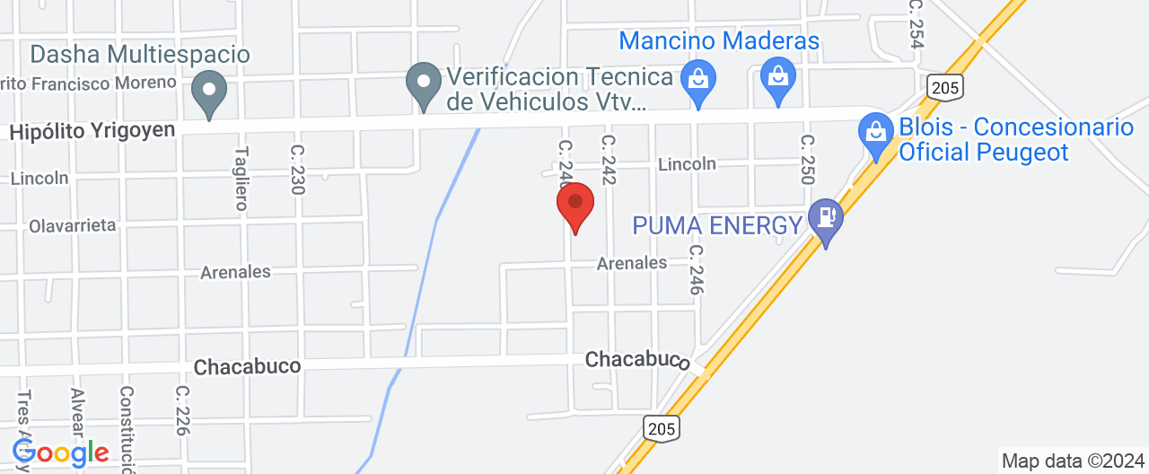 Mapa de la ubicación
