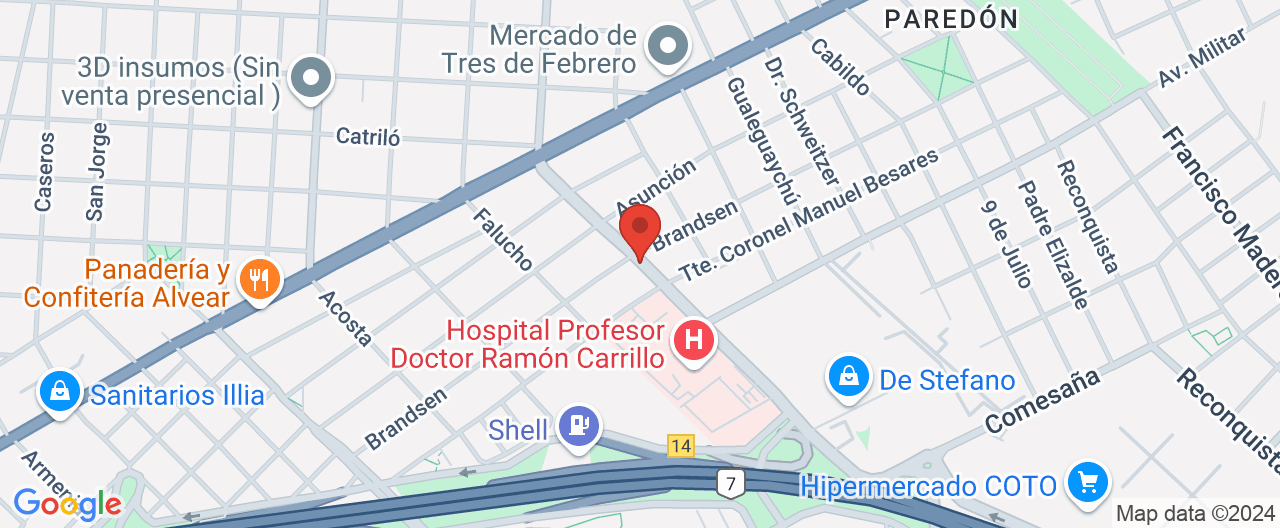 Mapa de la ubicación