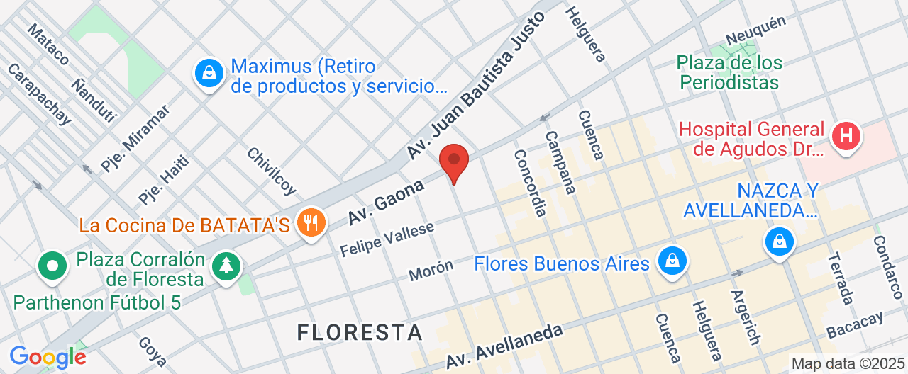 Mapa de la ubicación