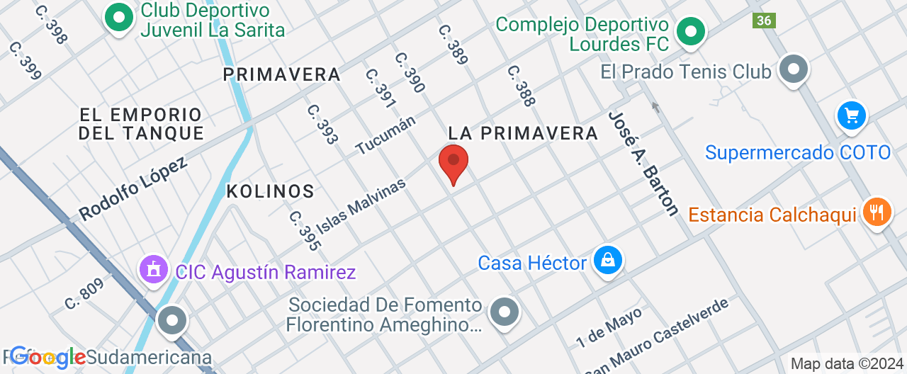Mapa de la ubicación