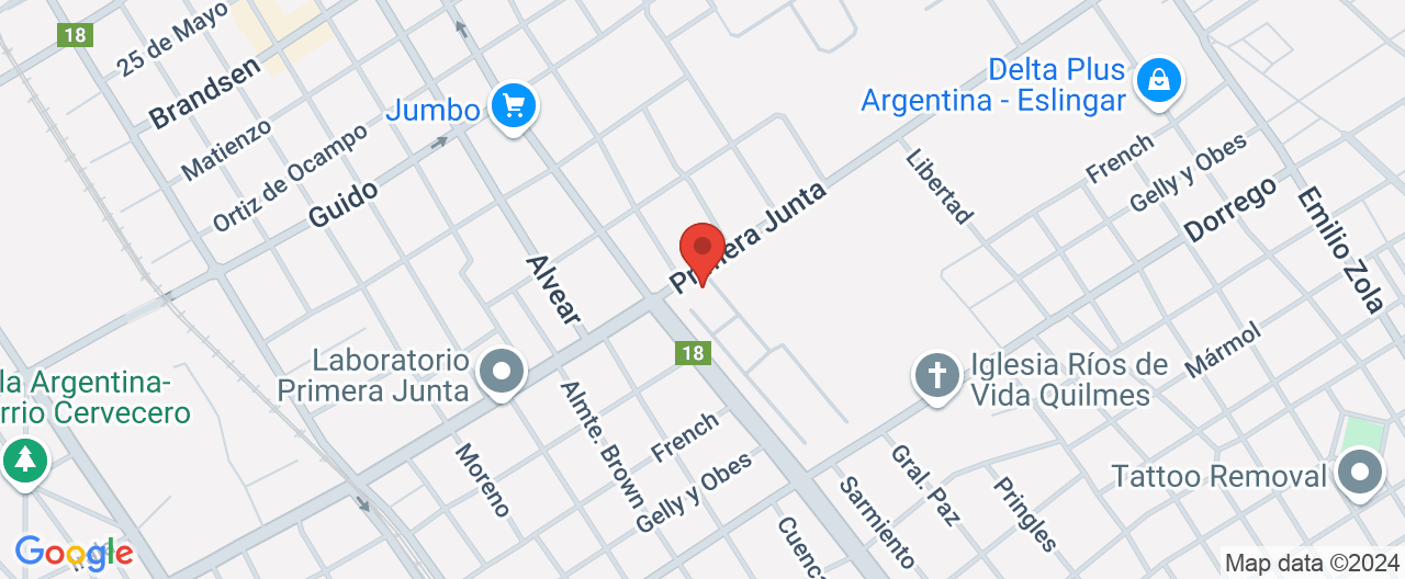Mapa de la ubicación