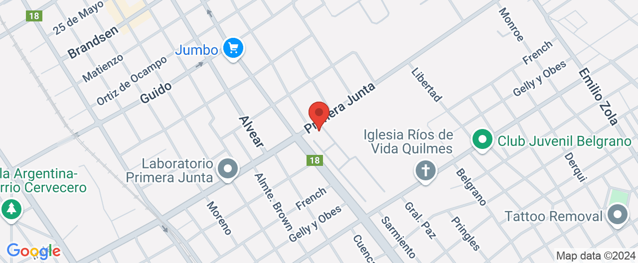 Mapa de la ubicación