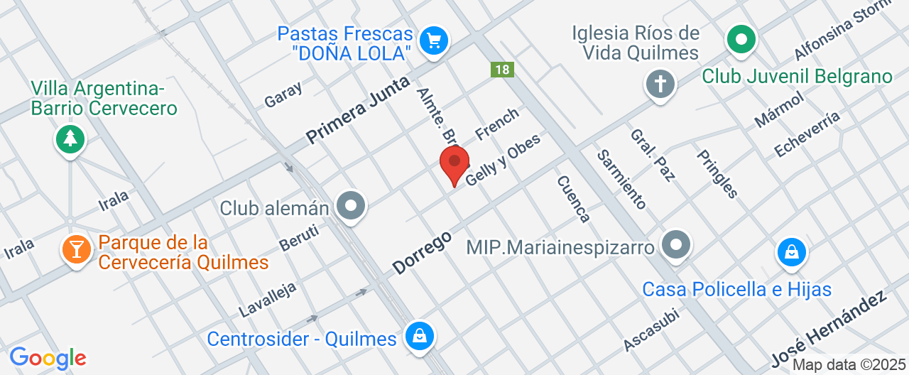 Mapa de la ubicación