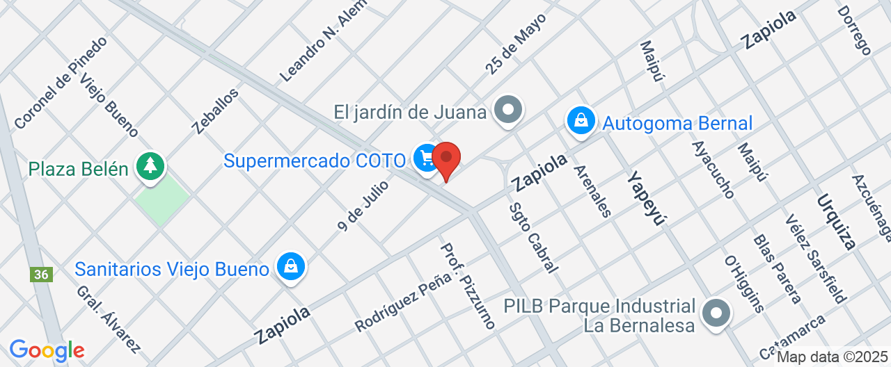 Mapa de la ubicación