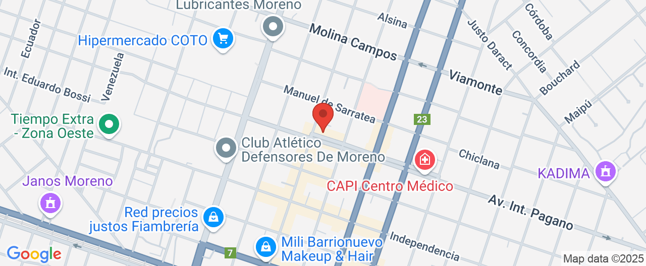 Mapa de la ubicación