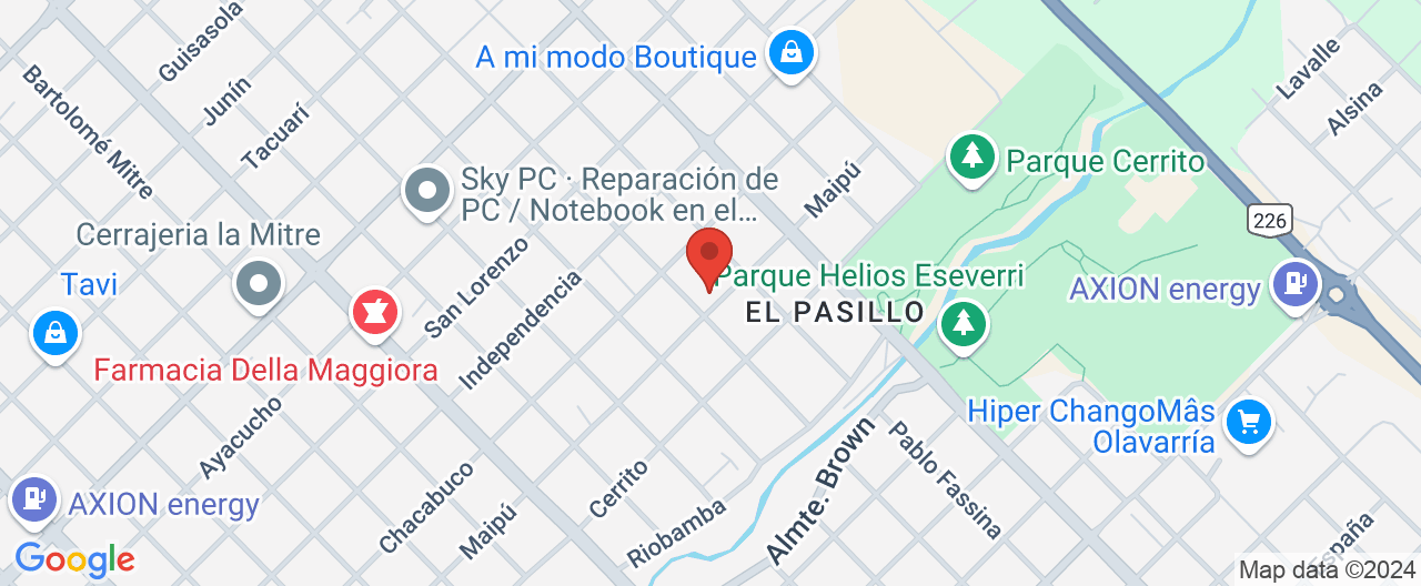 Mapa de la ubicación