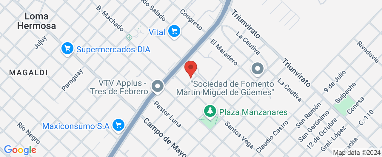 Mapa de la ubicación
