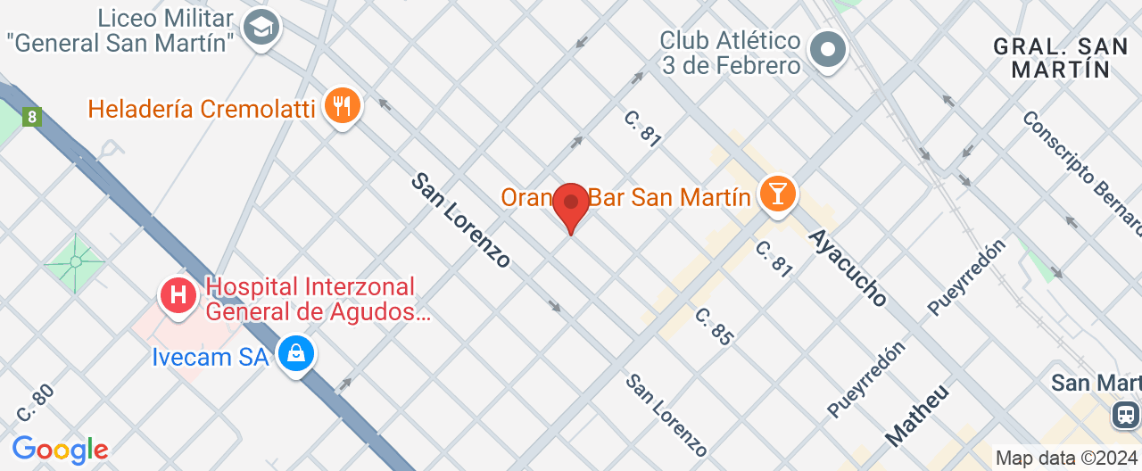 Mapa de la ubicación