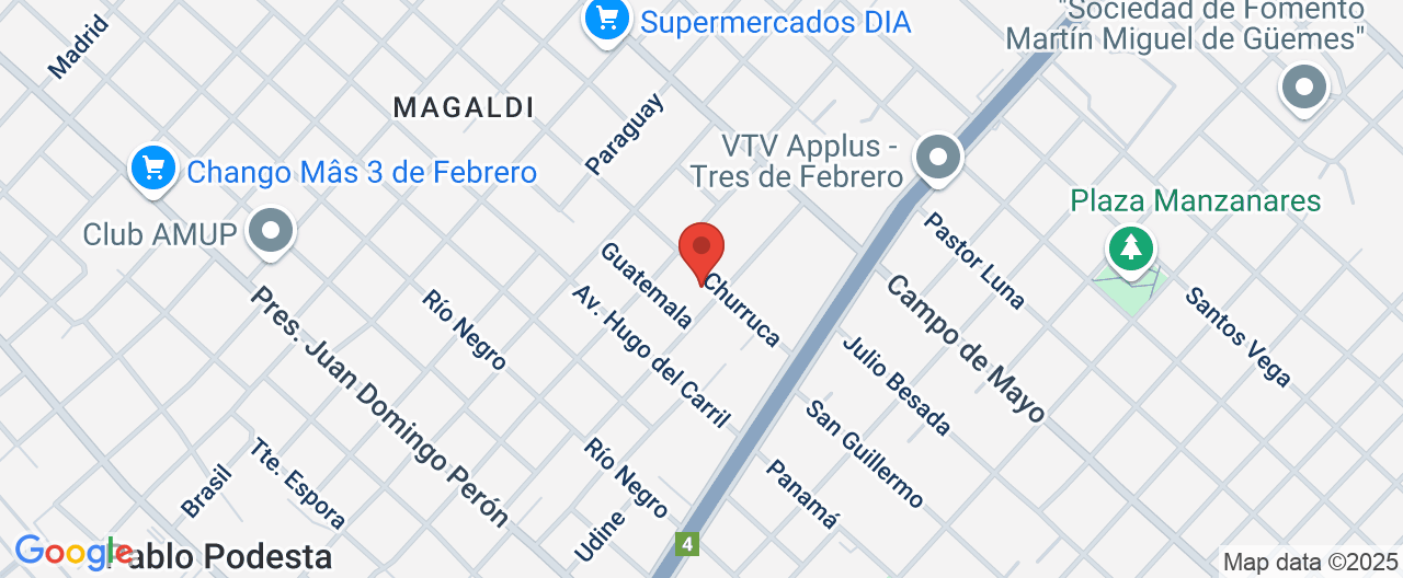 Mapa de la ubicación