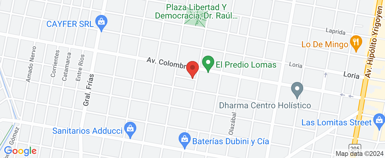 Mapa de la ubicación