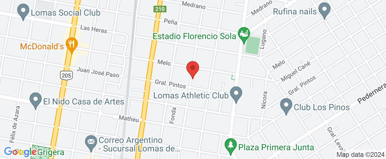 Mapa de la ubicación