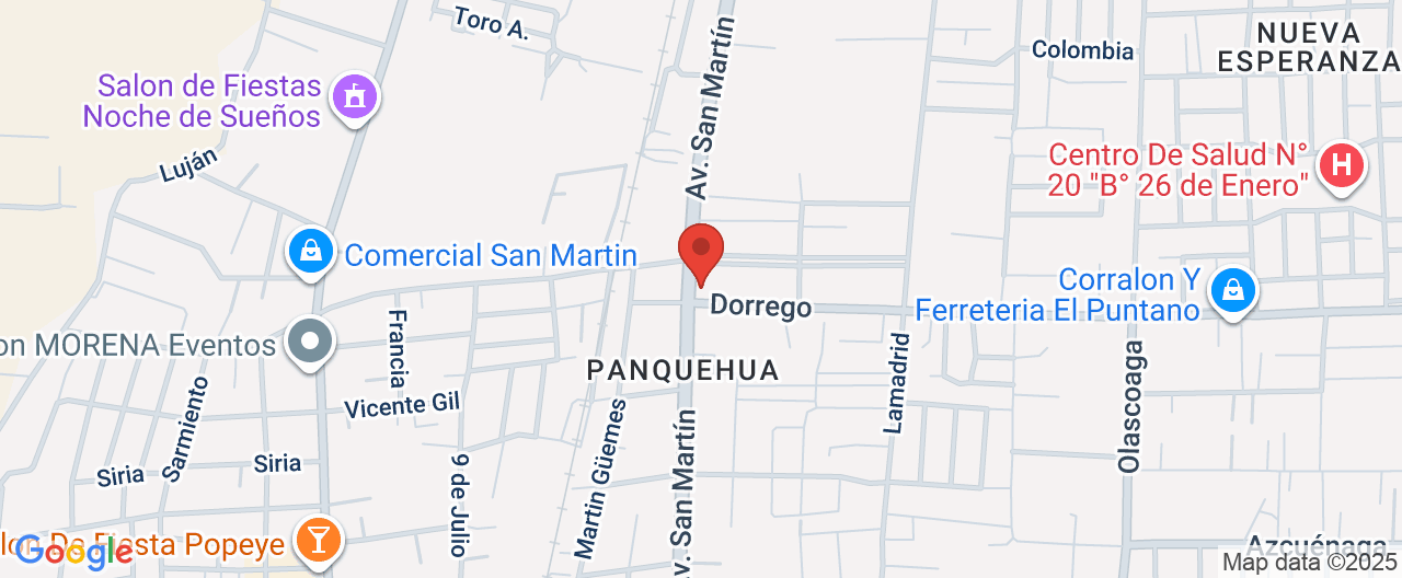 Mapa de la ubicación