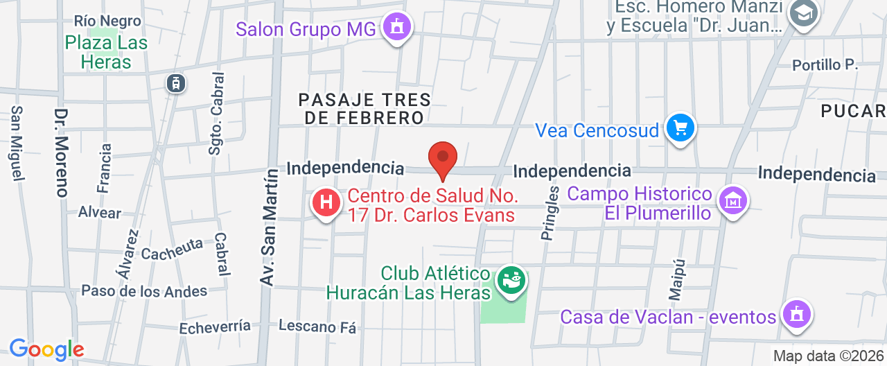 Mapa de la ubicación