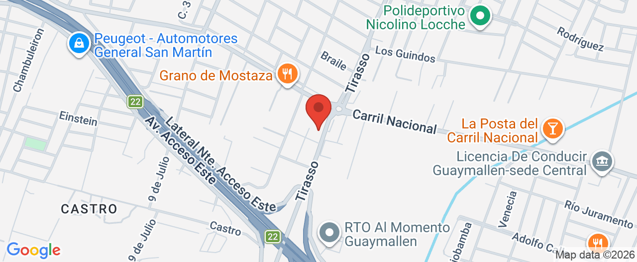 Mapa de la ubicación