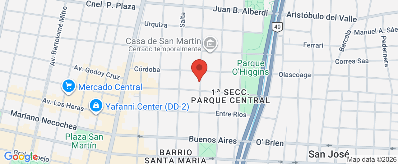 Mapa de la ubicación