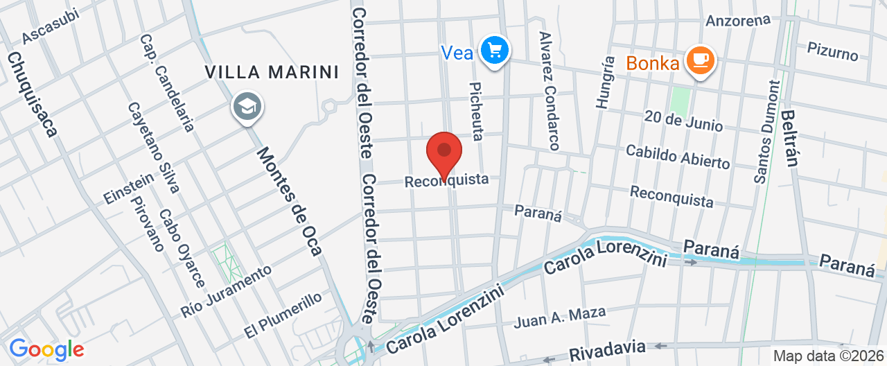 Mapa de la ubicación