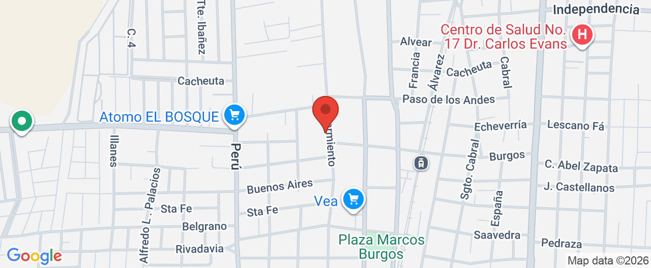 Mapa de la ubicación