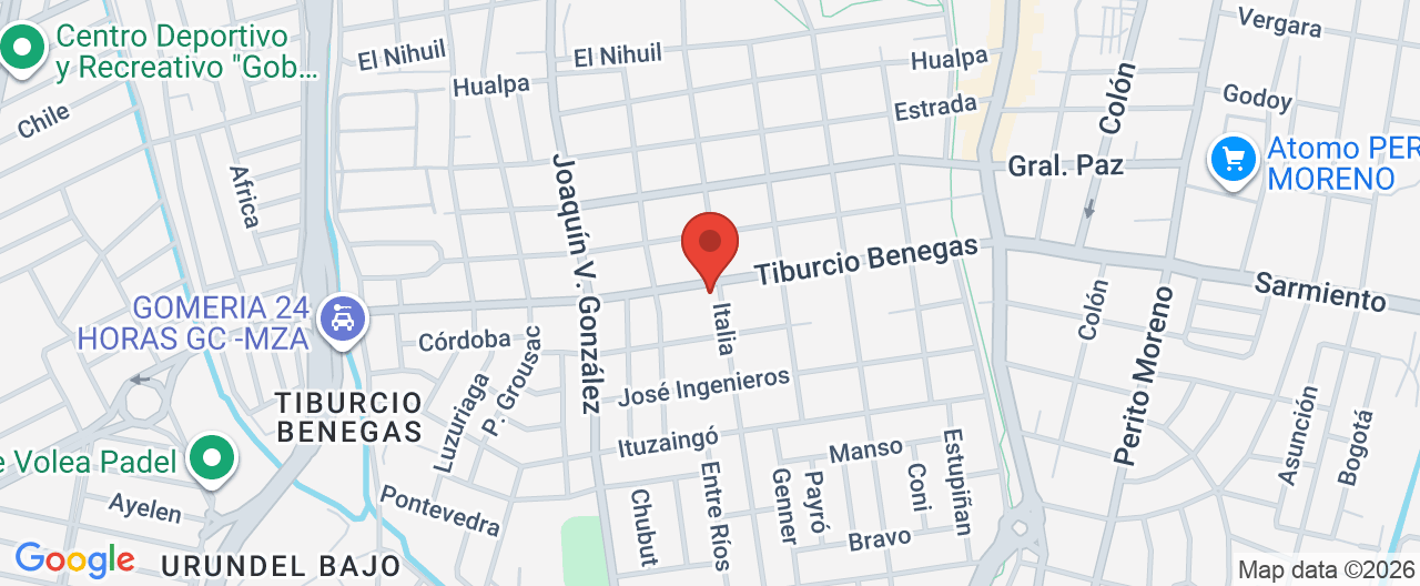 Mapa de la ubicación