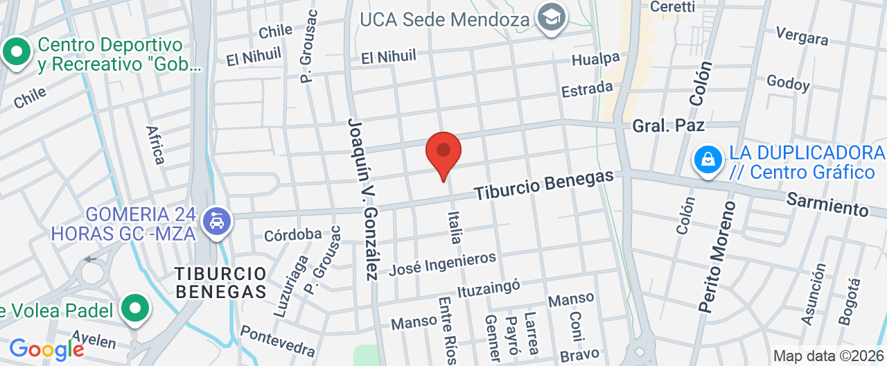 Mapa de la ubicación