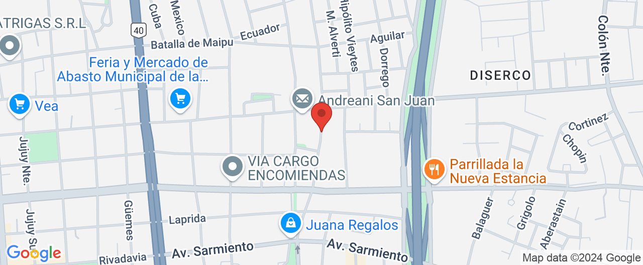 Mapa de la ubicación