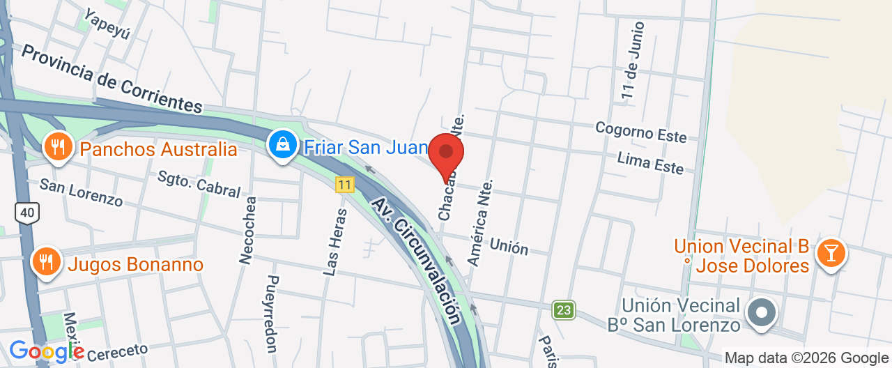 Mapa de la ubicación