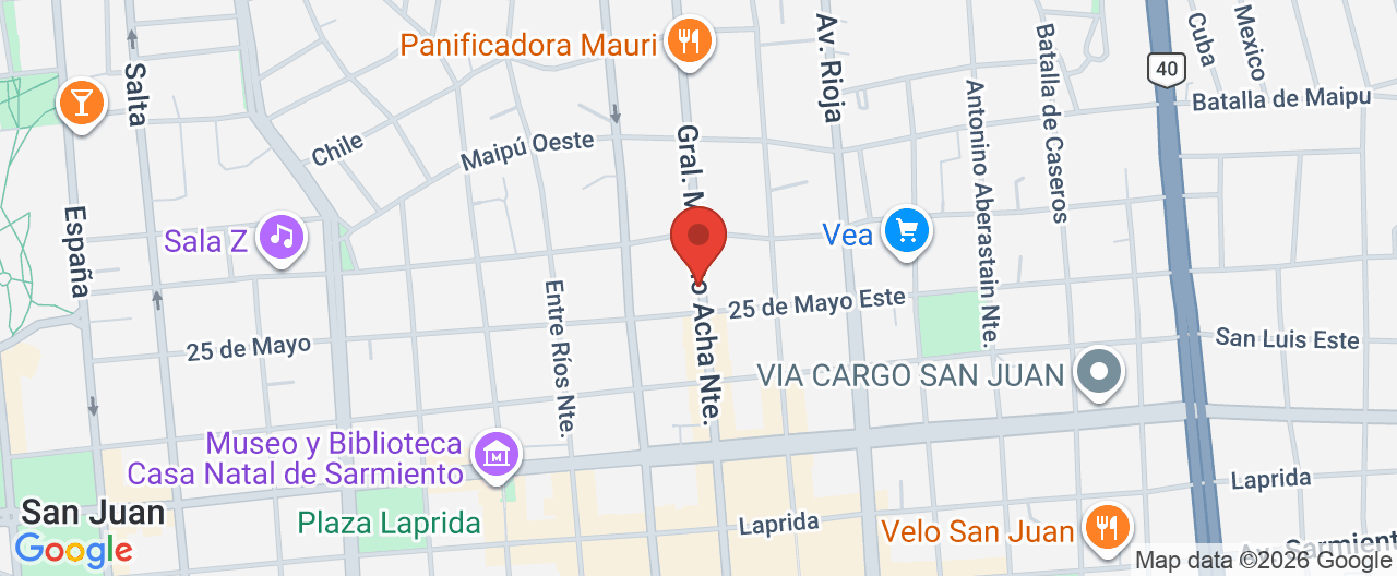 Mapa de la ubicación