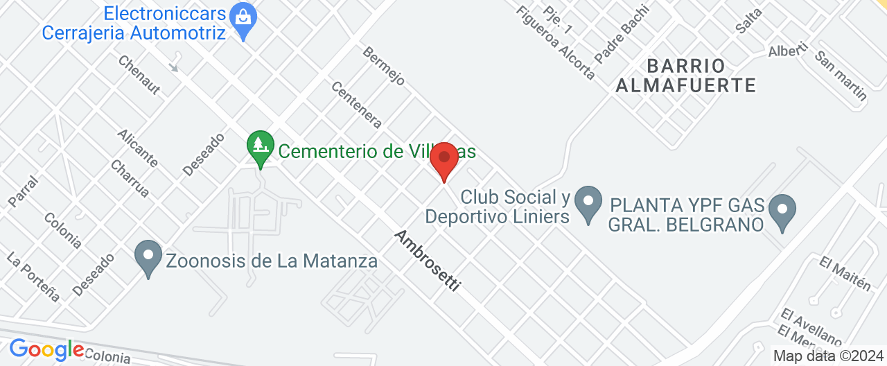 Mapa de la ubicación