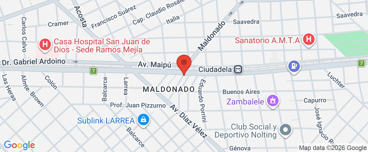 Mapa de la ubicación