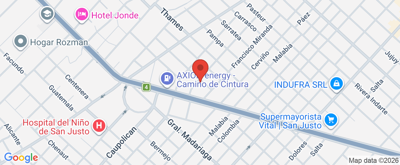 Mapa de la ubicación