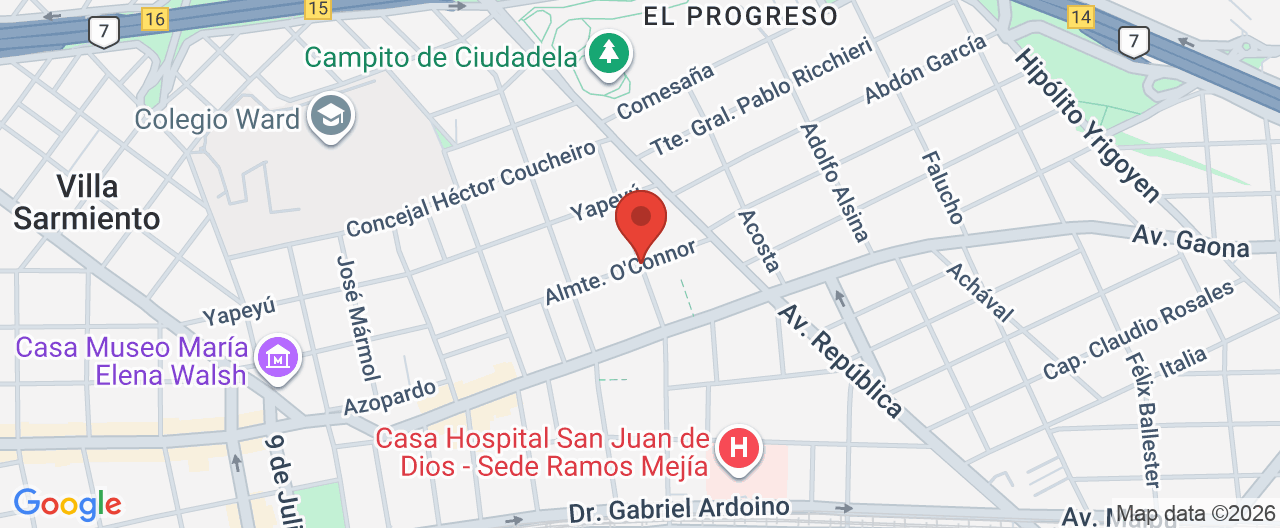 Mapa de la ubicación