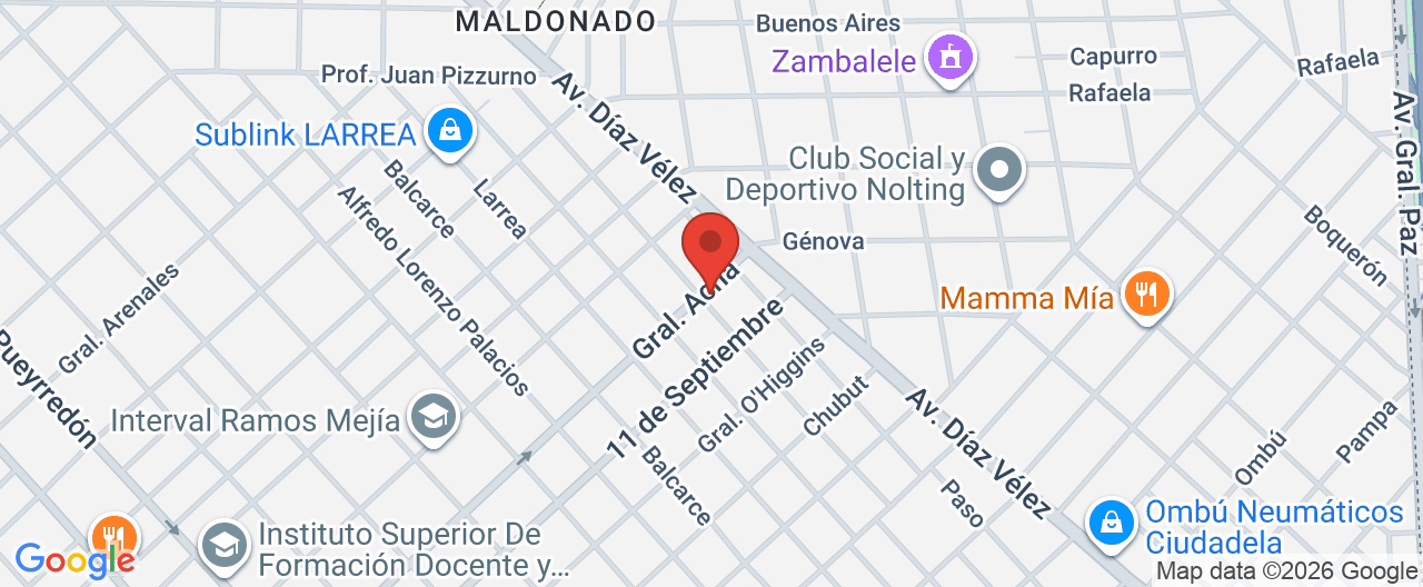 Mapa de la ubicación