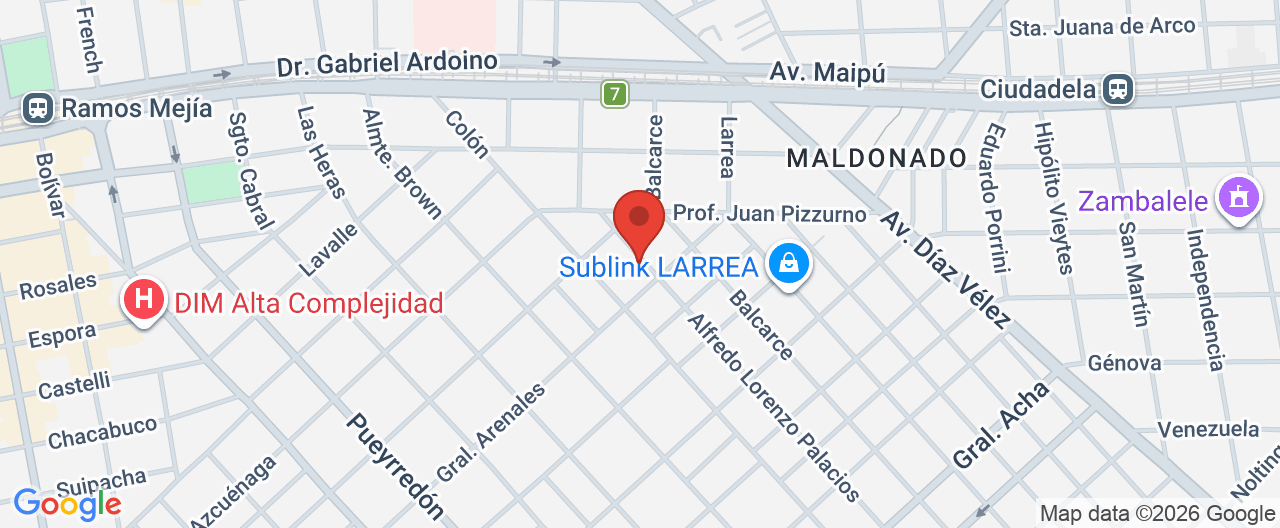 Mapa de la ubicación