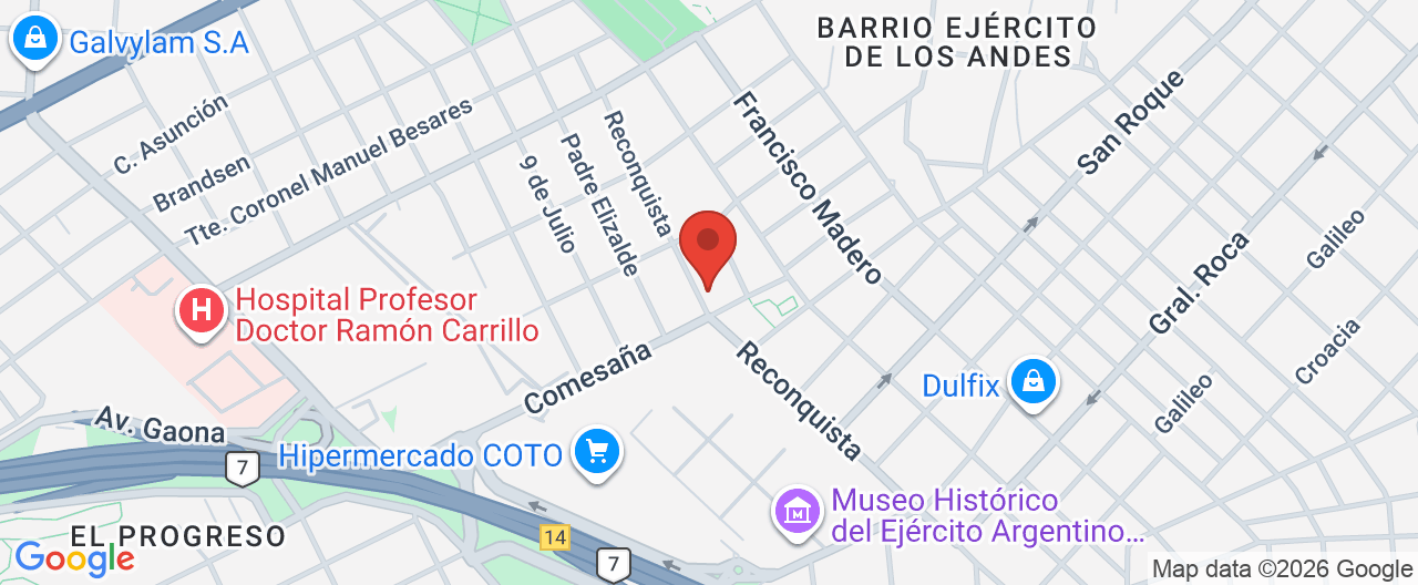 Mapa de la ubicación