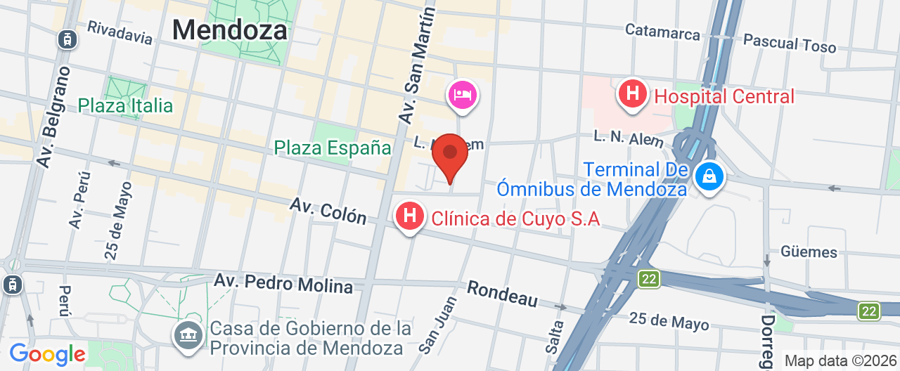 Mapa de la ubicación
