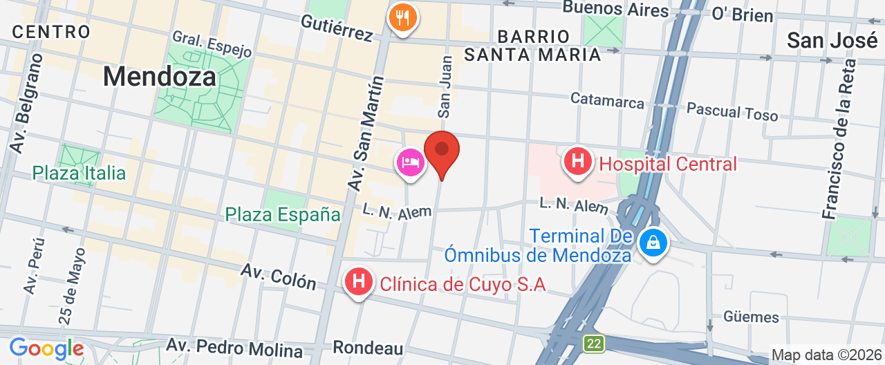 Mapa de la ubicación