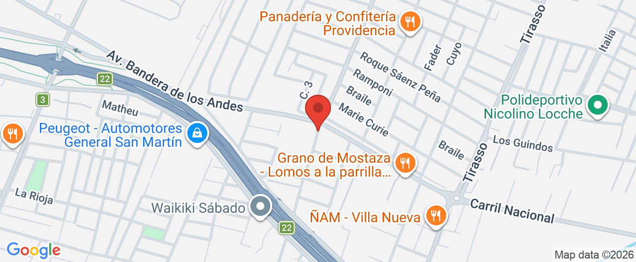 Mapa de la ubicación