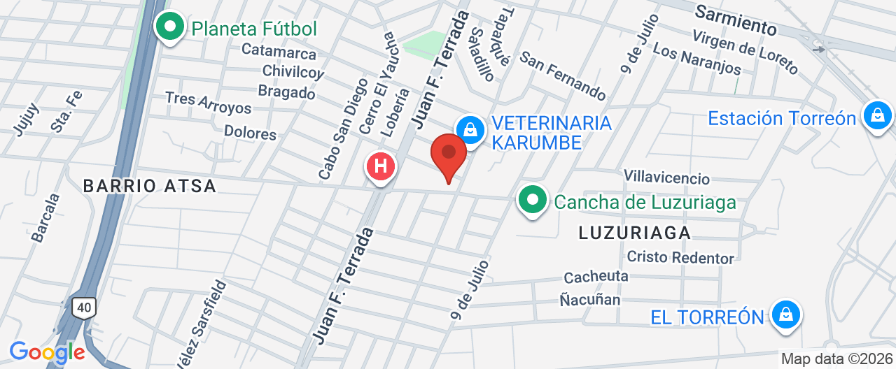 Mapa de la ubicación