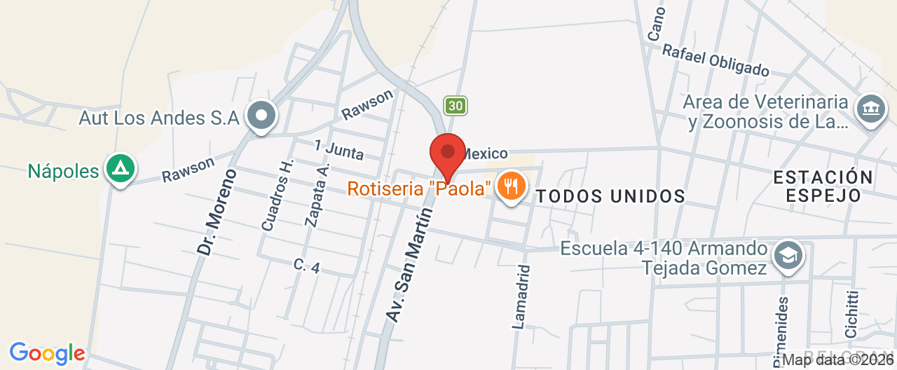 Mapa de la ubicación