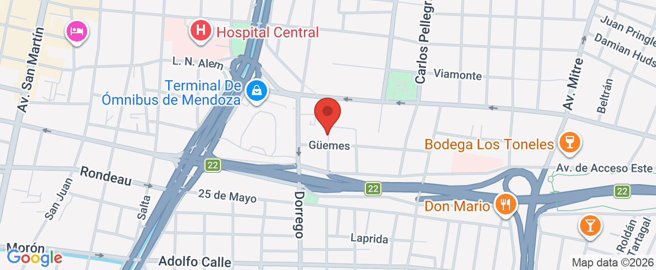 Mapa de la ubicación